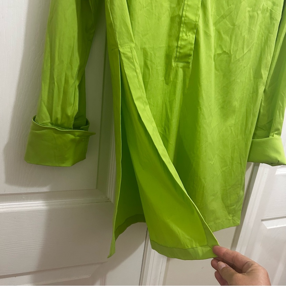 Dolce & Gabbana Lime Green Tunic Top or Swimsuit Coverup Vintage Size 10 - Picture 5 of 8